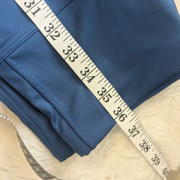 Soulgani Active Blue High Rise Leggings 7/8 Yoga Pants Multicolor Print - Picture 8 of 8